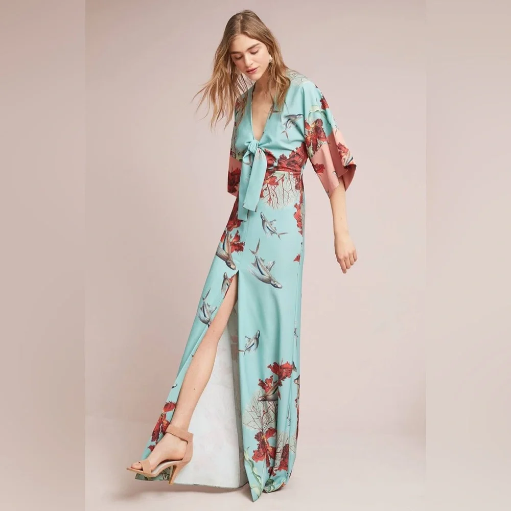 SOLD•PatBo Fish Kimono silk Sleeves - Picture 2 of 6